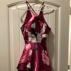 Ball/ prom/ formal floral dress